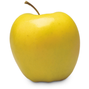 Golden DeliciousGolden yellow fruit. Firm, crisp, juicy, flavourful flesh. Mild, sweet, distinctive flavour. High quality all purpose apple.